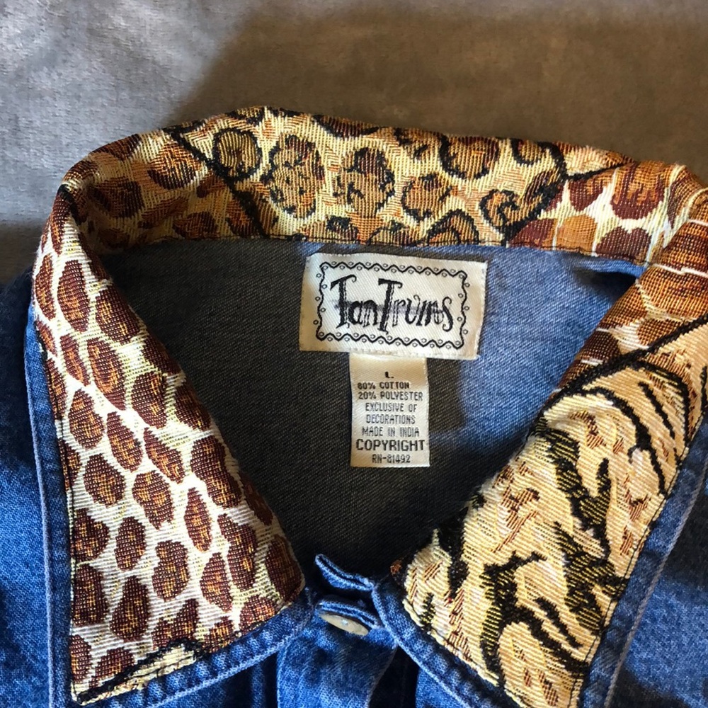 Jean Jacket Giraffe 🦒 Zebra 🦓  design - Picture 5 of 13